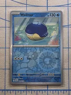 Pokemon Journey Together Reverse Holo 040/159 Wailmer Card - Image 1