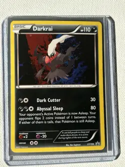 Pokemon Darkrai Black Star Promo TCG Card XY194 Cosmos Holo - Image 2