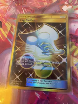Pokemon TCG Tag Switch Unified Minds 254/236 Holo Secret Rare - Image 1