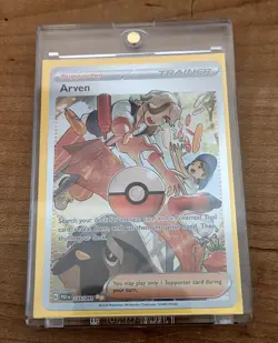 Pokemon TCG English Card Paldean Fates Arven 235/091 Full Art - Image 1