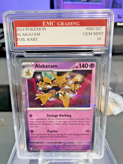 ALAKAZAM 082/167 RARE FOIL Pokemon 2024 Card GRADED 10 MINT TCG CCG - Image 1