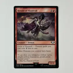 Herald of Slaanesh 77 NM Normal U Universes Beyond: Warhammer 40,000 MTG - Image 1