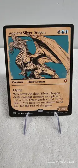 MTG Ancient Silver Dragon - Showcase - NM - CL : BFBG - Image 1