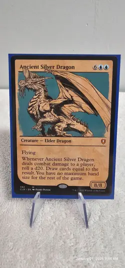 MTG Ancient Silver Dragon - Showcase - NM - CL : BFBG - Image 3