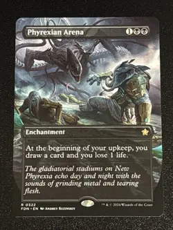 MTG Foundations Phyrexian Arena Borderless 0322 NM Rare - Image 1