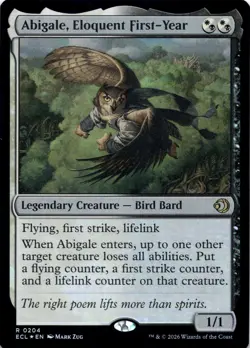 Abigale, Eloquent First-Year FOIL Lorwyn Eclipsed Magic MTG NM - Image 1