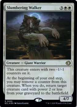 Slumbering Walker FOIL Lorwyn Eclipsed Magic MTG NM - Image 1