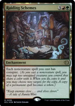 Raiding Schemes FOIL Lorwyn Eclipsed Magic MTG NM - Image 1
