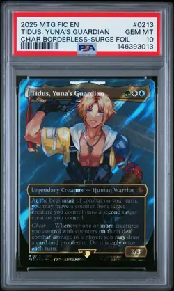 MTG Final Fantasy English Tidus, Yuna's Guardian Surge Foil 0213 PSA 10 GEM MT - Image 1