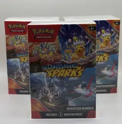 SEALED Pokemon TCG Scarlet & Violet—Surging Sparks Booster Bundle (LOT OF 3) - Image 2