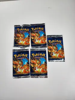 *RARE* WOTC Complete Case Of 24 Pokemon Unlimited Base Set Blister Packs *EMPTY* - Image 2