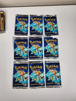 *RARE* WOTC Complete Case Of 24 Pokemon Unlimited Base Set Blister Packs *EMPTY* - Image 4