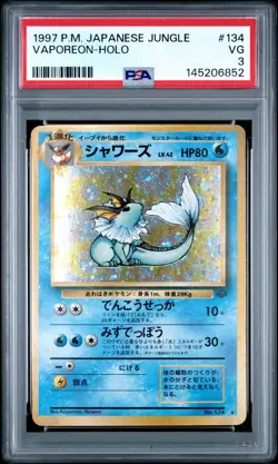 Pokemon TCG Japanese Jungle Eeveelutions Trio PSA 3, 4, & 5 Sequential - Image 1