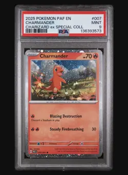 PSA 9 2025 Pokemon Paldean Fates #007 ⭐ Charizard EX Special Coll - Image 1