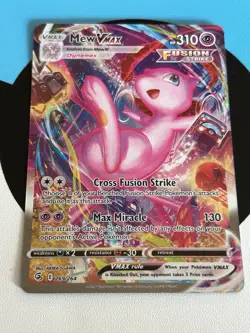 Pokemon Fusion Strike Mew v Ultra Rare 269/264 SWSH 08 Near Mint - Image 1