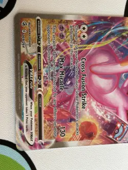 Pokemon Fusion Strike Mew v Ultra Rare 269/264 SWSH 08 Near Mint - Image 5