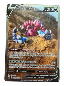 Pokemon TCG Drapion V Crown Zenith: Galarian Gallery GG49/GG70 Holo Ultra Rare - Image 1