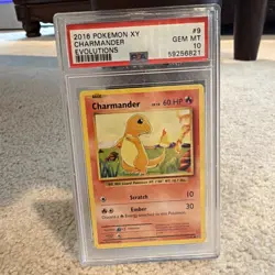 2016 POKEMON XY EVOLUTIONS #9 CHARMANDER PSA 10 - Image 3