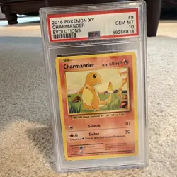 2016 POKEMON XY EVOLUTIONS #9 CHARMANDER PSA 10 - Image 5