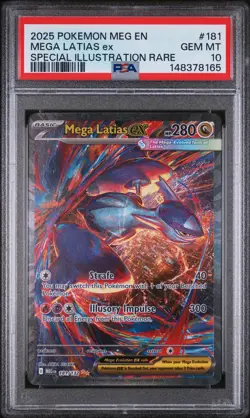 2025 POKEMON MEG EN-MEGA EVOLUTION #181 MEGA LATIAS EX PSA 10 - Image 1