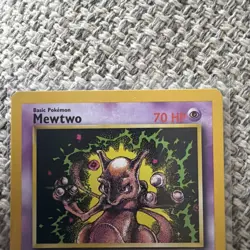 Pokemon TCG Mewtwo Black Star Promo 14 Regular LP. - Image 2