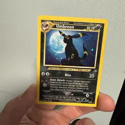 Pokemon Umbreon 13/75 Neo Discovery 80 Holo Rare Unlimited Holo bleed swirl - Image 2
