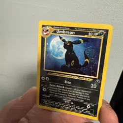 Pokemon Umbreon 13/75 Neo Discovery 80 Holo Rare Unlimited Holo bleed swirl - Image 3