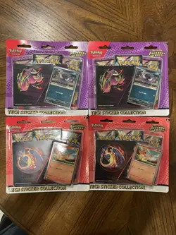 Pokemon TCG Ascended Heroes Tech Sticker Collection Brand New x4 Lot SEALED - Image 1