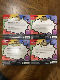 Pokemon TCG Ascended Heroes Tech Sticker Collection Brand New x4 Lot SEALED - Image 4