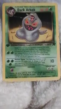 Pokemon TCG Dark Arbok 19/82 Team Rocket 1st Edition Stage 1 English 2000 60 HP… - Image 1