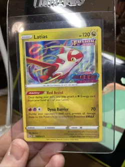 Pokemon TCG Latias (Prerelease Stamp) SWSH171 Sword & Shield Black Star Promo - Image 3