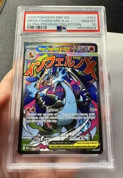 Mega Charizard X ex Pokemon MEP EN Ultra-Premium Collection PSA 10 GEM MINT - Image 1