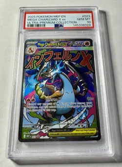 Mega Charizard X ex Pokemon MEP EN Ultra-Premium Collection PSA 10 GEM MINT - Image 3