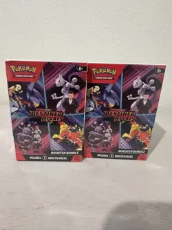 **Lot Of 2 Pokemon TCG Scarlet Violet Destined Rivals Booster Bundles NEW** - Image 1