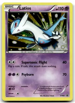 Pokemon TCG Latios XY65 Holo w/Swirl - XY Promos Black Star Promo LP - Image 1