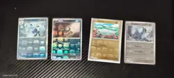 Lotto 4x Pokemon ITA - Master Ball Holo - Luce Nera / Fuoco Bianco - Condizione - Image 1