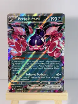 Pokemon TCG Pecharunt EX Shrouded Fable 039/064 Holo Double Rare - Image 1