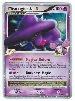POKEMON ⭐ Mismagius GL LIV X ULTRA RARA HOLO 🇬🇧 RISING RIVALS 110/111 Lv.X NM - Image 1