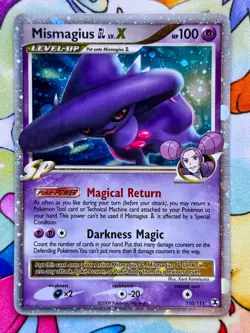 POKEMON ⭐ Mismagius GL LIV X ULTRA RARA HOLO 🇬🇧 RISING RIVALS 110/111 Lv.X NM - Image 3