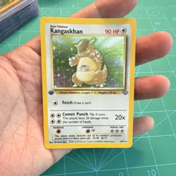 Pokemon Kangaskhan 1st Edition Jungle Holo Rare 5/64 WOTC 1999 - Image 1