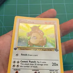 Pokemon Kangaskhan 1st Edition Jungle Holo Rare 5/64 WOTC 1999 - Image 3