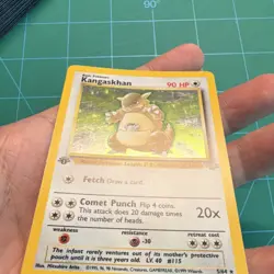 Pokemon Kangaskhan 1st Edition Jungle Holo Rare 5/64 WOTC 1999 - Image 4