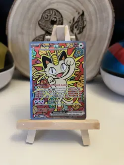Meowth ex 121/088 ENGLISH Special Illustration Rare - Perfect Order SIR Pokemon - Image 1