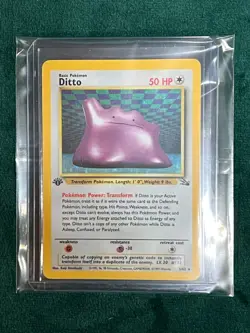 Ditto 1st Edition Holo #3/62 – Pokemon Fossil Set - Image 3