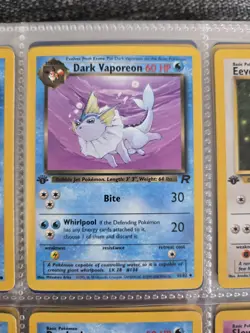Pokemon TCG Dark Vaporeon Team Rocket 1st Edition 45/82 Vintage 2000 English - Image 1