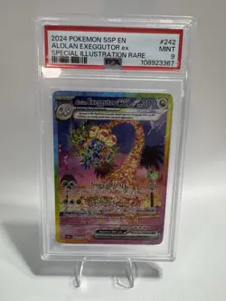 Alolan Exeggutor ex 242/191 Special illustration Rare Sv08: Surging Sparks PSA 9 - Image 1