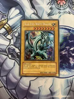 YUGIOH Blue-Eyes White Dragon BPT-009 Secret Rare Unlimited LP (STL) - Image 1