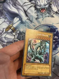 YUGIOH Blue-Eyes White Dragon BPT-009 Secret Rare Unlimited LP (STL) - Image 2