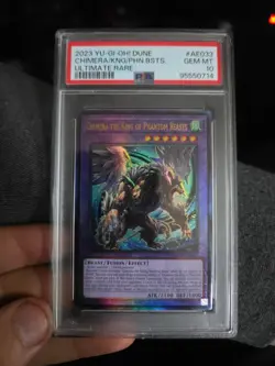 YUGIOH CHIMERA THE KING OF PHANTOM BEASTS ASIA ENGLISH DUNE-AE033 ULTRA RARE 10 - Image 1