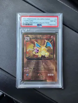 2021 Celebrations Ultra-Premium Collection Metal Charizard 4/102, PSA 8 NM-MT - Image 1